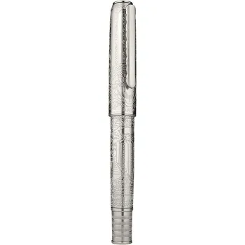 Hongdian 100 Silver Steel Piston Fountain Pen